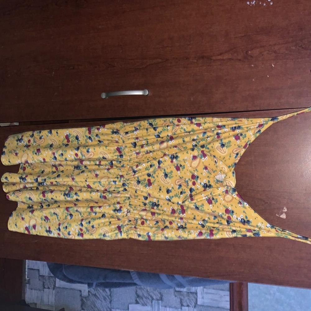 Yellow Floral Romper